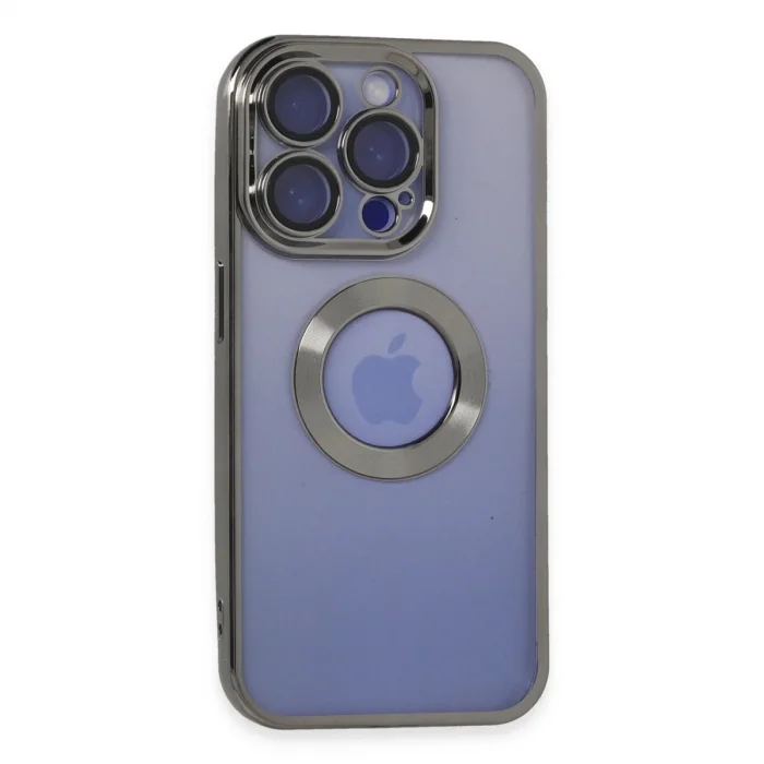 Apple İphone 15 Pro Kılıf Slot Silikon - Titan Gri