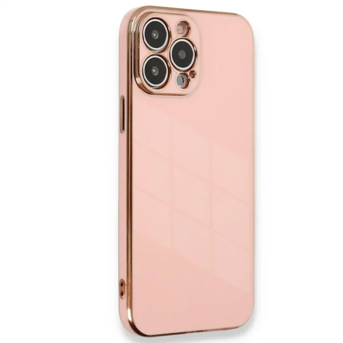 Apple İphone 15 Pro Kılıf Volet Silikon - Pembe