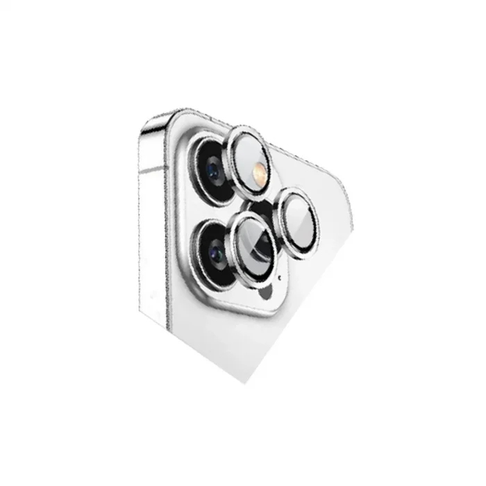 Apple İphone 15 Pro Max Bilvis Titan Kamera Lens - Gümüş