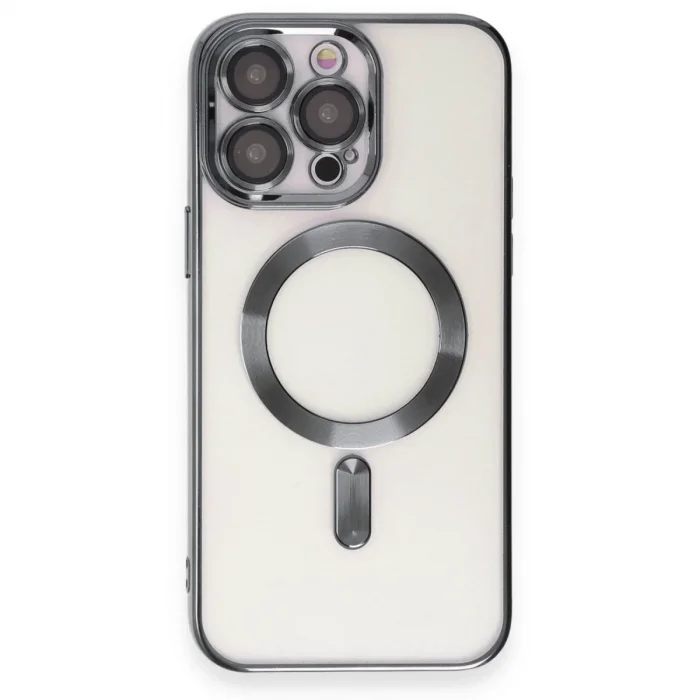 Apple İphone 15 Pro Max Kılıf Kross Magneticsafe Kapak - Titan Gri