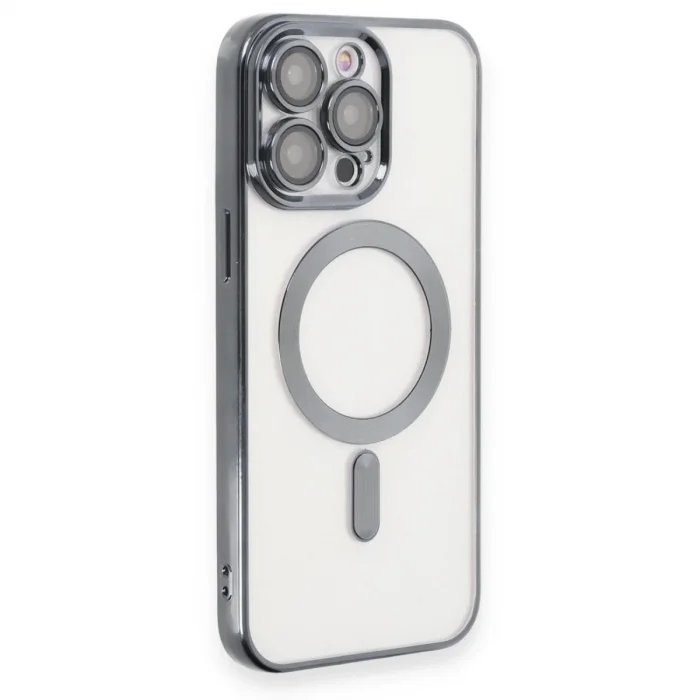 Apple İphone 15 Pro Max Kılıf Kross Magneticsafe Kapak - Titan Gri