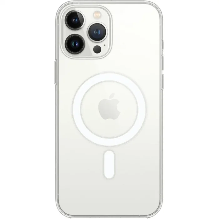 Apple İphone 15 Pro Max Kılıf Magneticsafe Şeffaf Silikon - Şeffaf