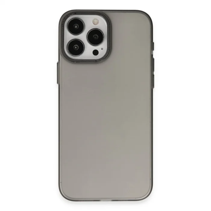 Apple İphone 15 Pro Max Kılıf Modos Metal Kapak - Siyah