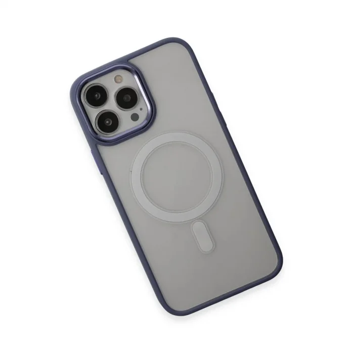 Apple İphone 15 Pro Max Kılıf Room Magneticsafe Silikon - Sierra Blue