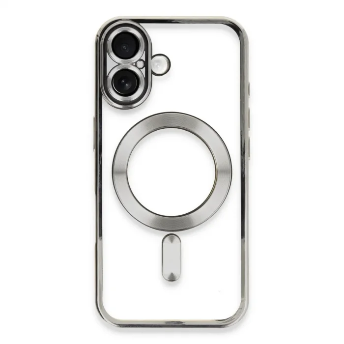 Apple İphone 16 Kılıf Kross Magneticsafe Kapak - Gümüş