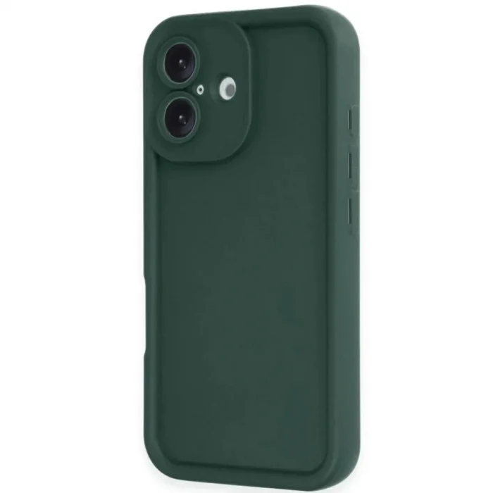 Apple İphone 16 Kılıf Viera Silikon - Koyu Yeşil