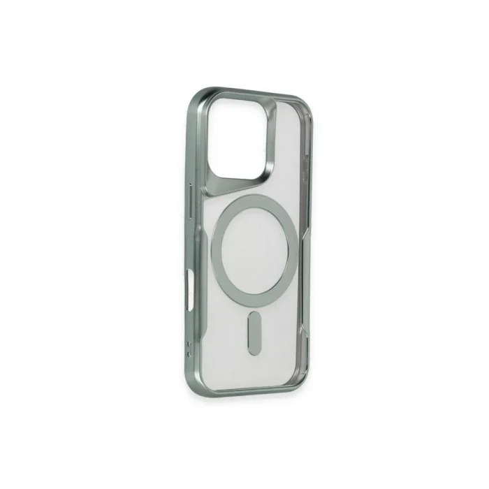 Apple İphone 16 Plus Kılıf Boyi Magsafe Silikon Kapak - Gümüş
