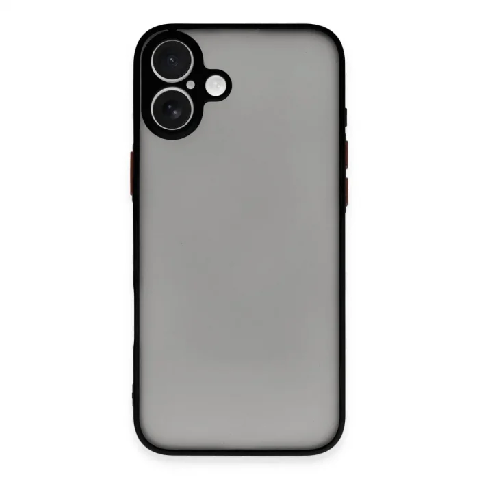 Apple İphone 16 Plus Kılıf Montreal Silikon Kapak - Siyah