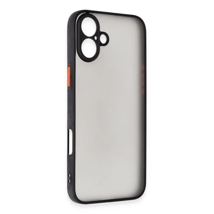 Apple İphone 16 Plus Kılıf Montreal Silikon Kapak - Siyah