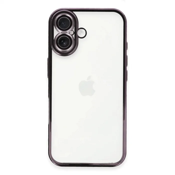 Apple İphone 16 Plus Kılıf Razer Lensli Silikon - Mor