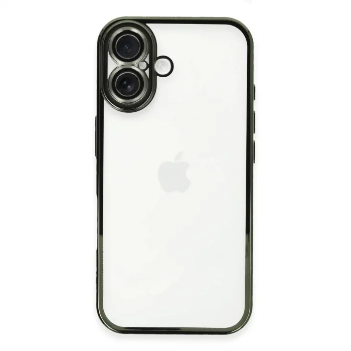Apple İphone 16 Plus Kılıf Razer Lensli Silikon - Yeşil