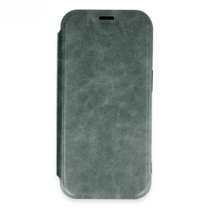 Apple İphone 16 Pro Kılıf Flip Cover - Koyu Yeşil