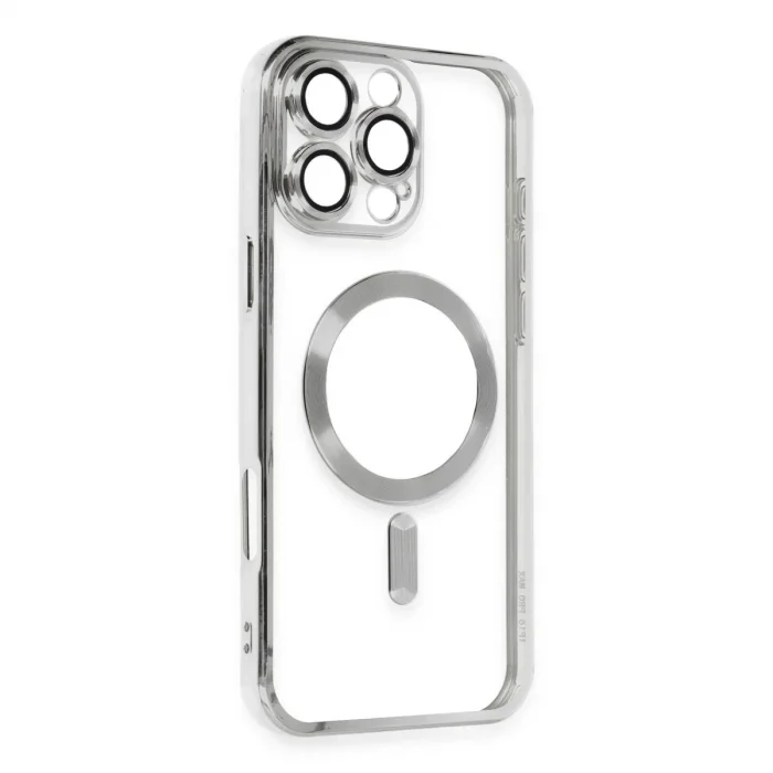 Apple İphone 16 Pro Kılıf Kross Magneticsafe Kapak - Gümüş