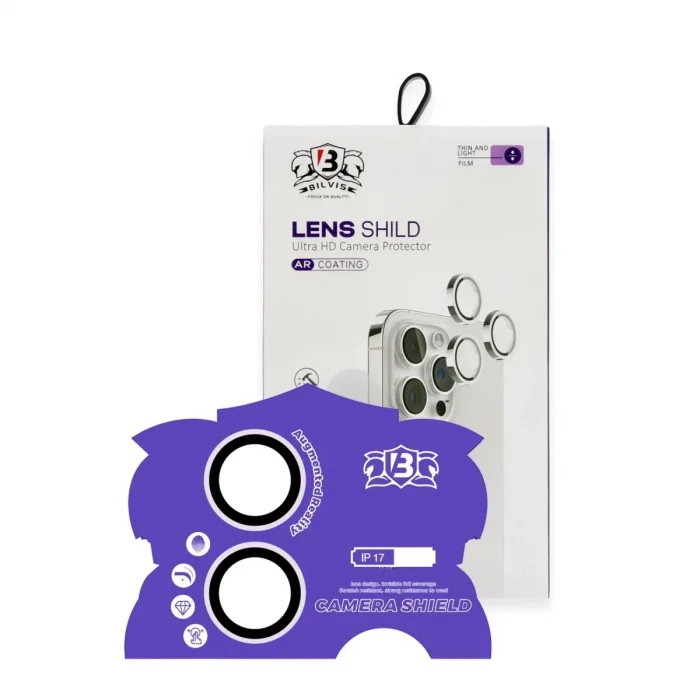 Apple İphone 17 Bilvis Titan Kamera Lens - Lila