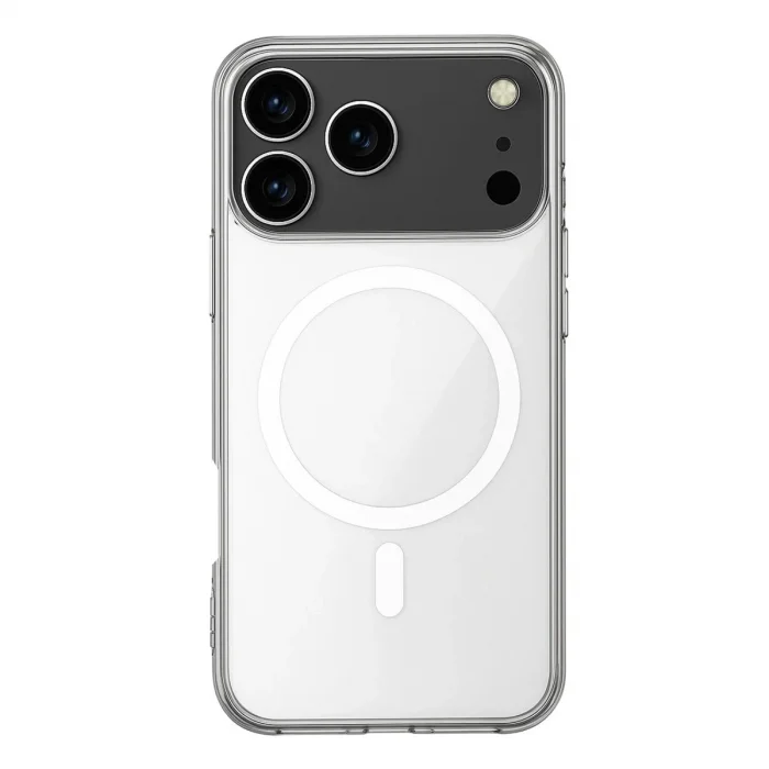 Apple İphone 17 Pro Kılıf Magneticsafe Şeffaf Silikon - Şeffaf