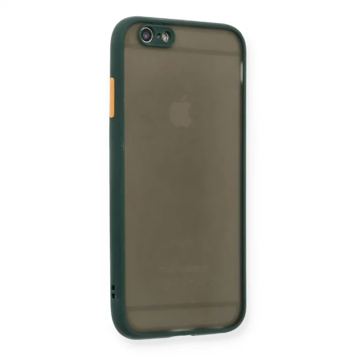 Apple İphone 6 Kılıf Montreal Silikon Kapak - Yeşil