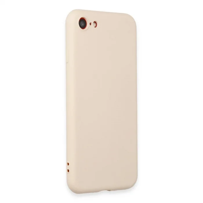 Apple İphone 7 Kılıf First Silikon - Krem