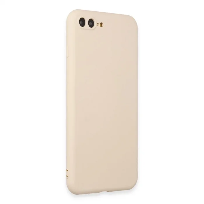 İphone 7 Plus Kılıf First Silikon - Krem