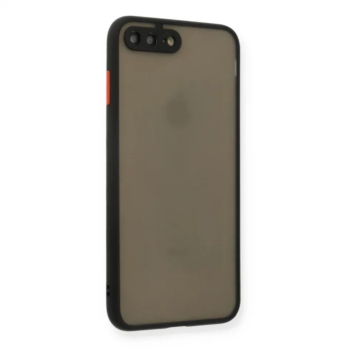 Apple İphone 7 Plus Kılıf Montreal Silikon Kapak - Siyah