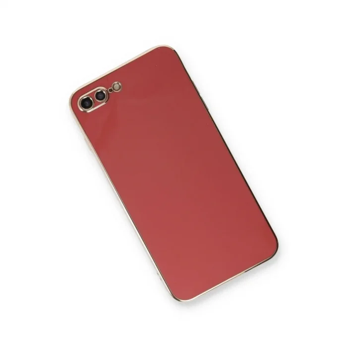 İphone 7 Plus Kılıf Volet Silikon - Kırmızı
