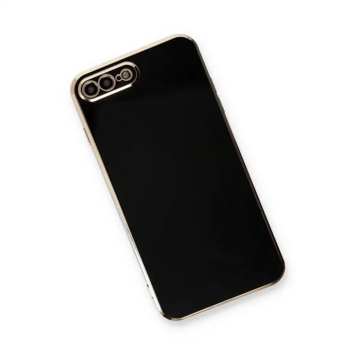 İphone 7 Plus Kılıf Volet Silikon - Siyah