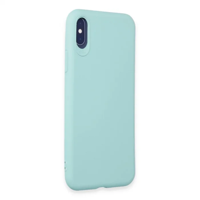 Apple İphone X Kılıf First Silikon - Turkuaz