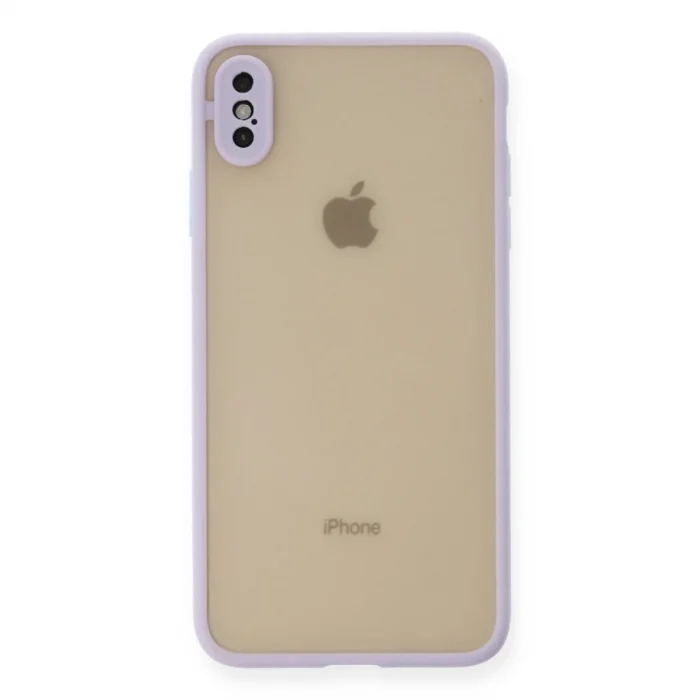 Apple İphone X Kılıf Montreal Silikon Kapak - Mor