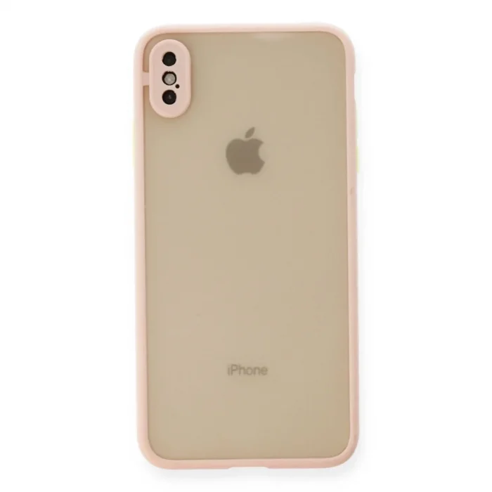 Apple İphone X Kılıf Montreal Silikon Kapak - Pembe