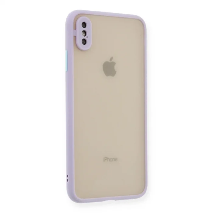 Apple İphone Xs Max Kılıf Montreal Silikon Kapak - Mor