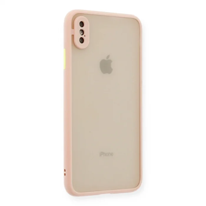 Apple İphone Xs Max Kılıf Montreal Silikon Kapak - Pembe