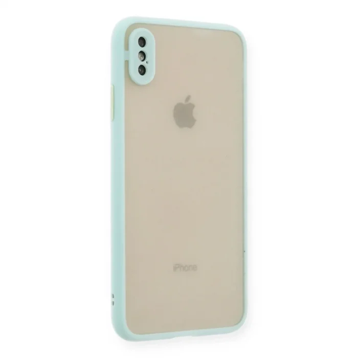 İphone Xs Max Kılıf Montreal Silikon Kapak - Turkuaz