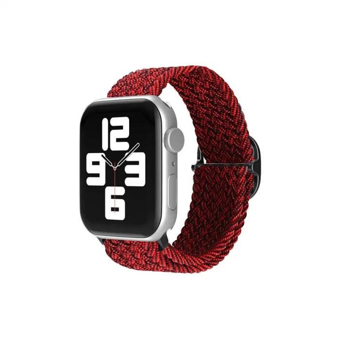 Apple Watch 38mm  Kordon (saat Değildir) - Siyah-bordo
