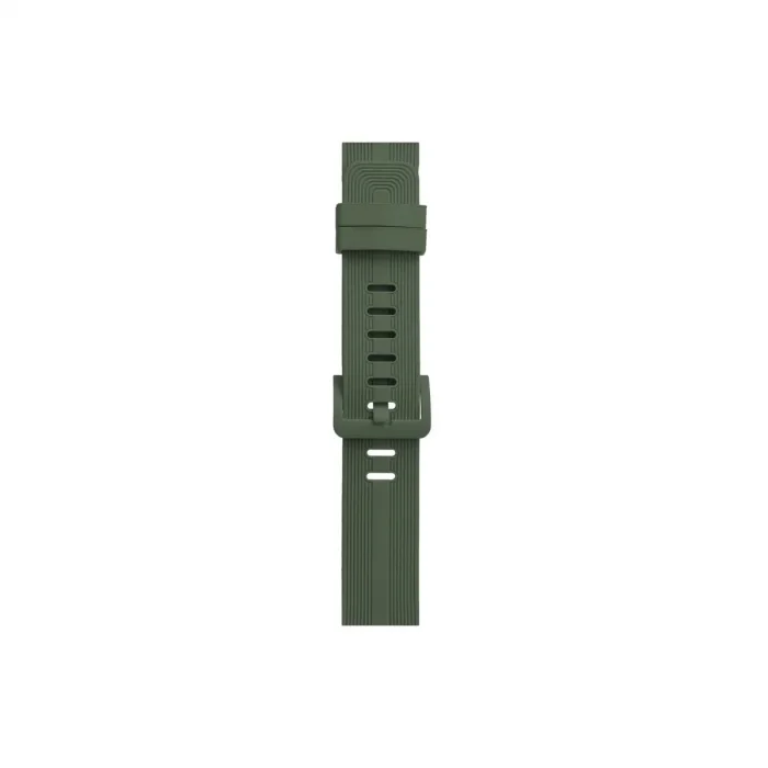 Apple Watch 38mm Kr408 Çizgili Silikon Kordon (saat Değildir) - Koyu Yeşil
