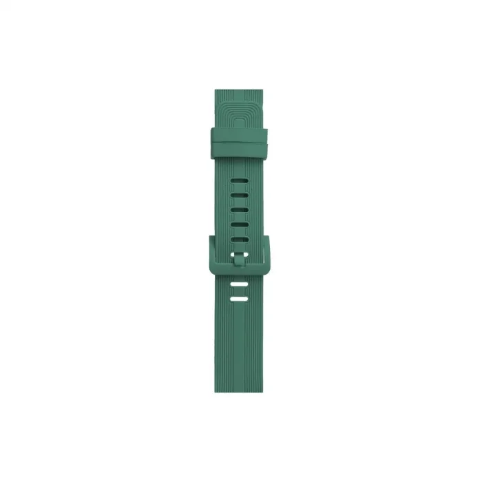 Apple Watch 38mm Kr408 Çizgili Silikon Kordon (saat Değildir) - Yeşil