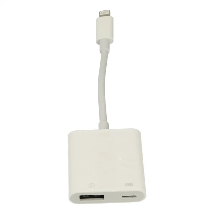 Apr22 Iphone Otg 2in1 - Beyaz