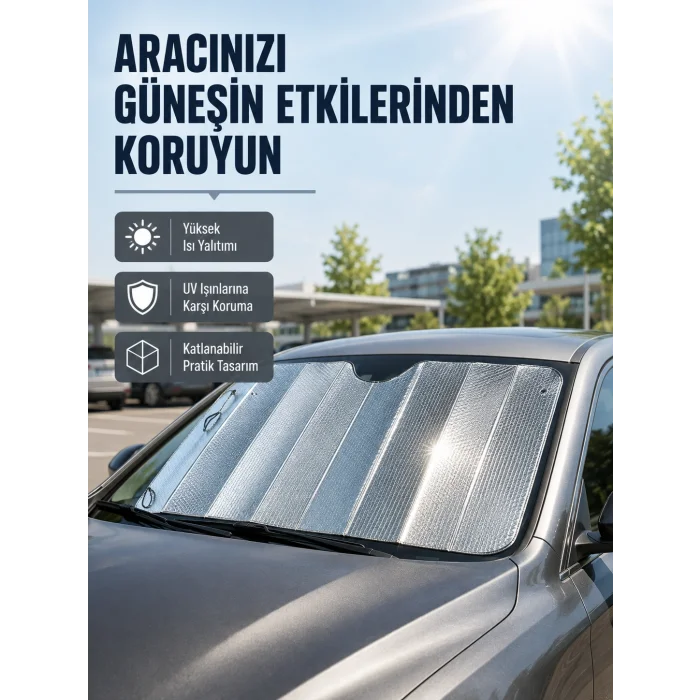 Araba Güneşliği Alüminyum Yansıtıcı Yüzeyle Etkili Isı Koruması