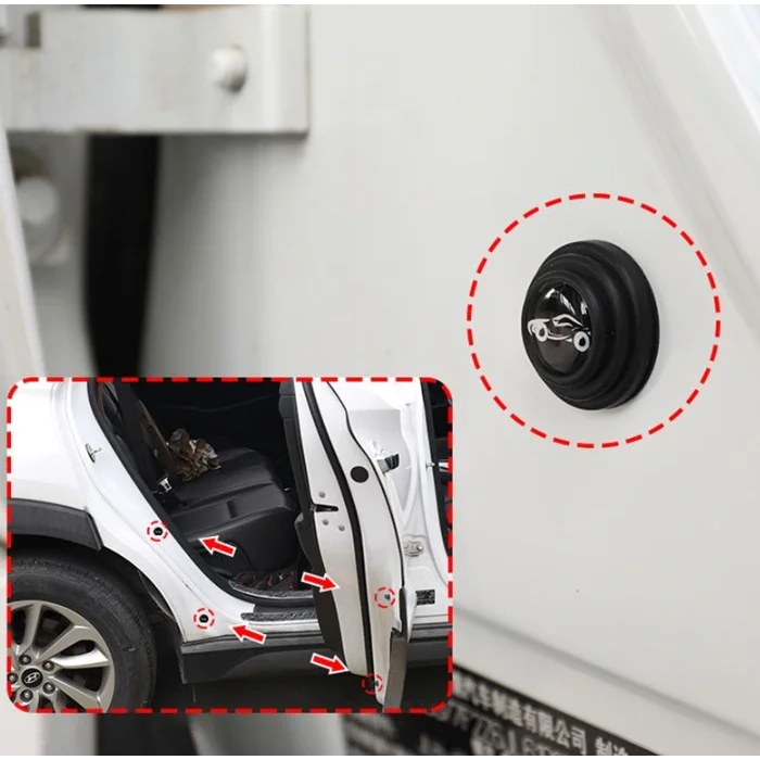 Araba Kapı Ses ve Darbe Emici Pad 10 Adet Siyah (5047)