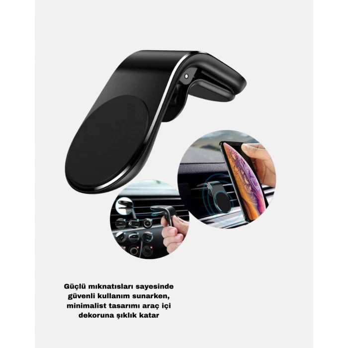 Araç İçi Telefon Tutucu + Quick Charge 3.0 Araç Şarj Cihazı Seti