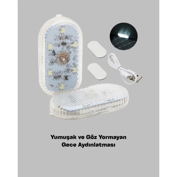 Araç İçi ve Ev Kullanımı İçin 7 Renkli Dekoratif LED Lamba