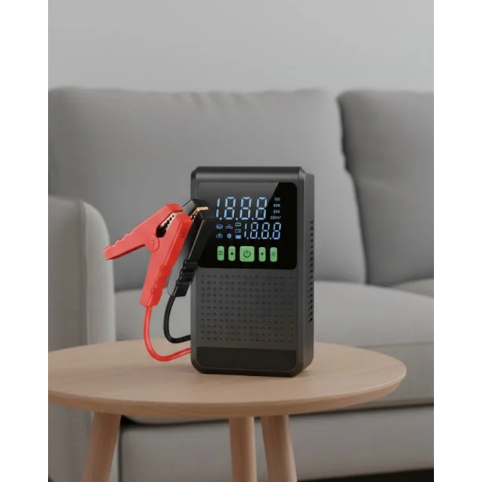 Araç İçin Akü Takviye Cihazı ve Kablosuz Hava Kompresörü