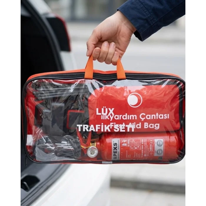 Araç Trafik Seti Muayene Uyumlu Yangın Söndürücü ve İlk Yardım Kiti
