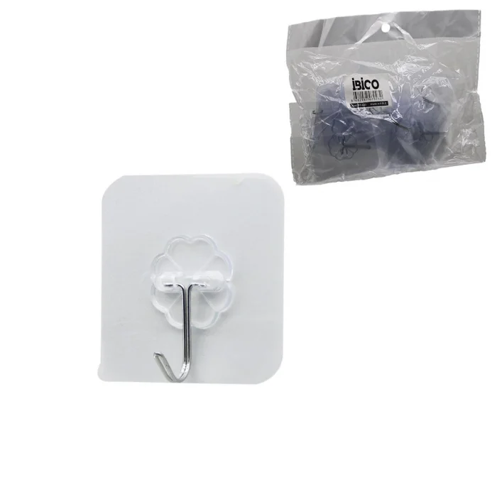 ASKI 10PCS TEKLİ METAL UÇLU MİKA KRİSTAL PLS. TABANLI ŞEFFAF PVC YAPIŞKANLI MONTAJ (5047)