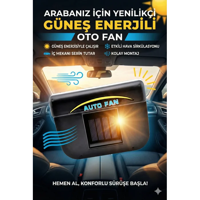 Auto Cool Güneş Enerjisiyle Çalışan Araç İçi Soğutucu