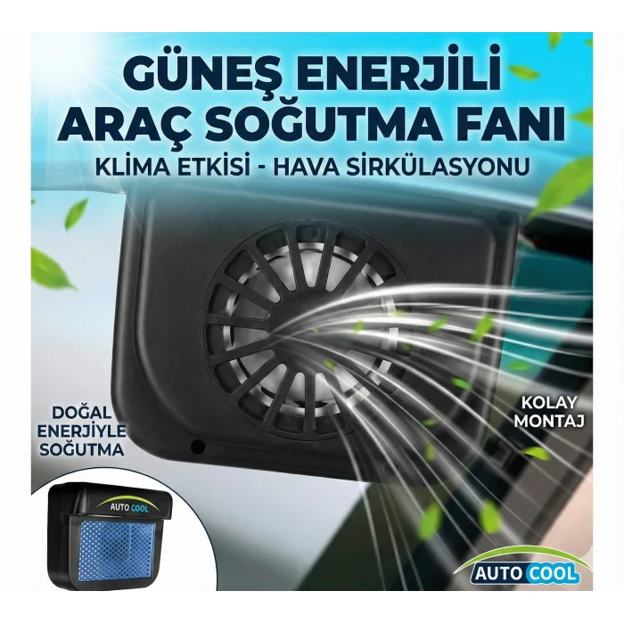Auto Cool Güneş Enerjisiyle Çalışan Araç İçi Soğutucu