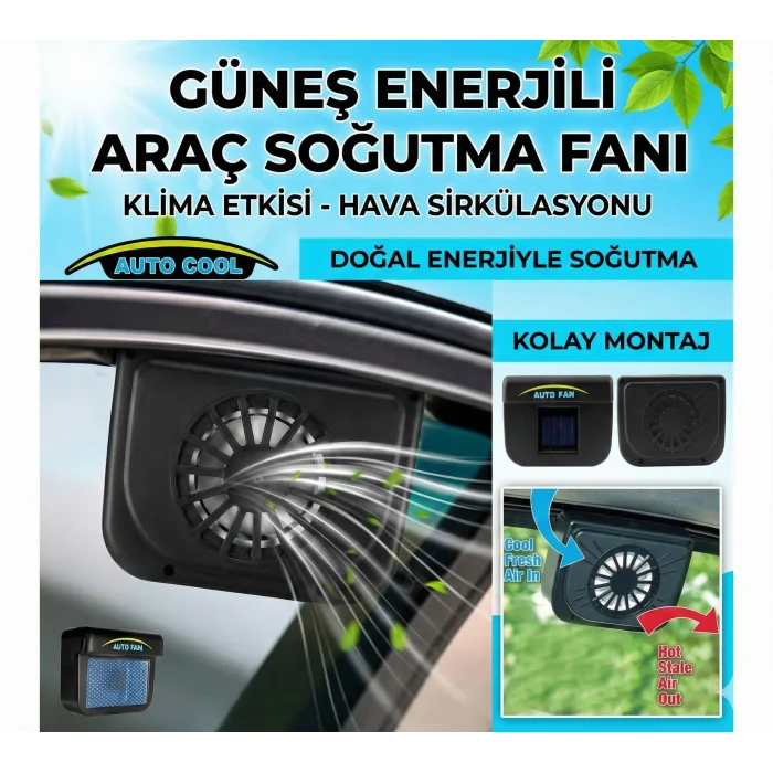 Auto Cool Güneş Enerjisiyle Çalışan Araç İçi Soğutucu