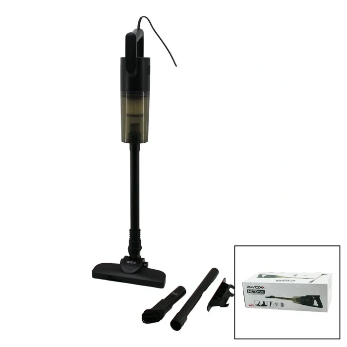 NETO VC-10 SİYAH METAL SAPLI DİK ELEKTRİKLİ SÜPÜRGE 500W 5MT KABLOSAP=75+35=110CMHEPA FİLTRE (5047)