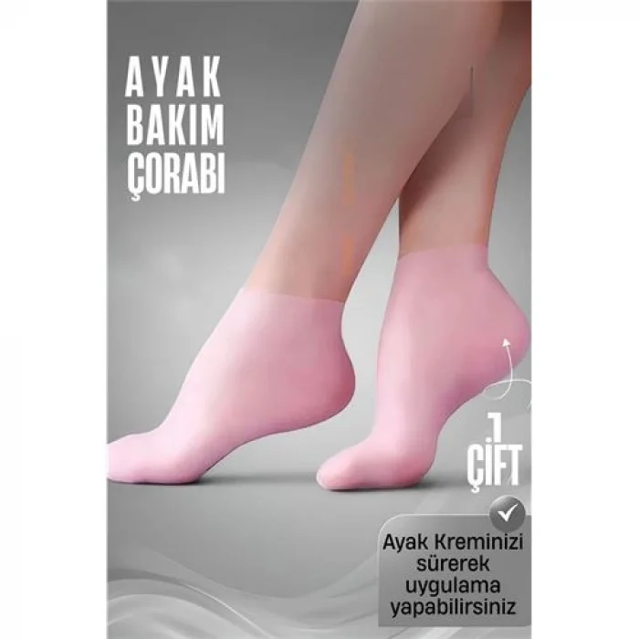 Ayak Bakım Çorabı Silikon Ayak Krem Uygulama Koruyucu Çorap 721585
