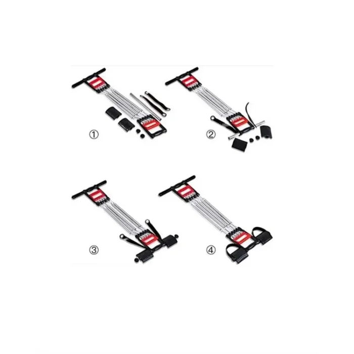 Ayarlanabilir Elastik Yaylı Ergonomik Tasarımlı Kas Güçlendirme Seti