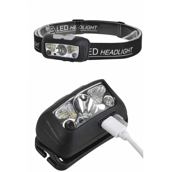 Ayarlanabilir Kafa Lambası Type-C Şarjlı Kompakt Kamp Lambası