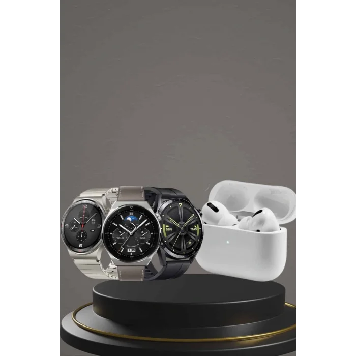 Aynalı Bluetooth Kulaklık Yeni Nesil Akıllı Saat Titreşimli Nabız Ölçer Spor Modları